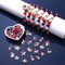 480PCS+ Patriotic Beads Charms for Jewelry Making Enamel 4th of July American Flag Star Charms Independence Day Loose Beads for DIY Necklace Earring Bracelet Making Holiday Decorations